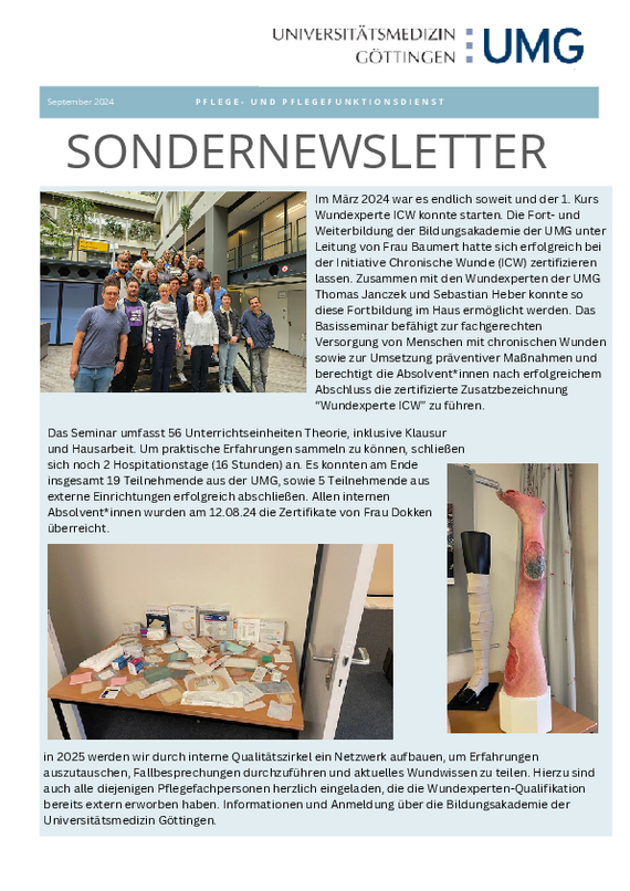 Sondernewsletter Wundmanagement