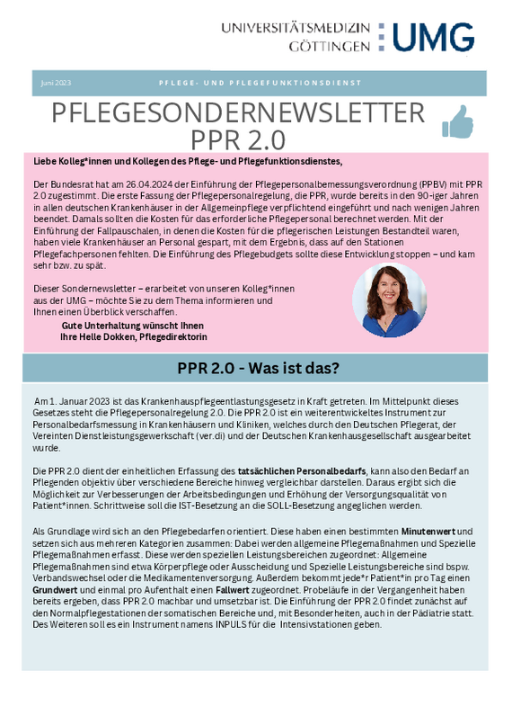 Sondernewsletter PPR 2.0